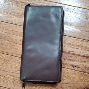 Wilson Leather Brown Leather Wallet Passport